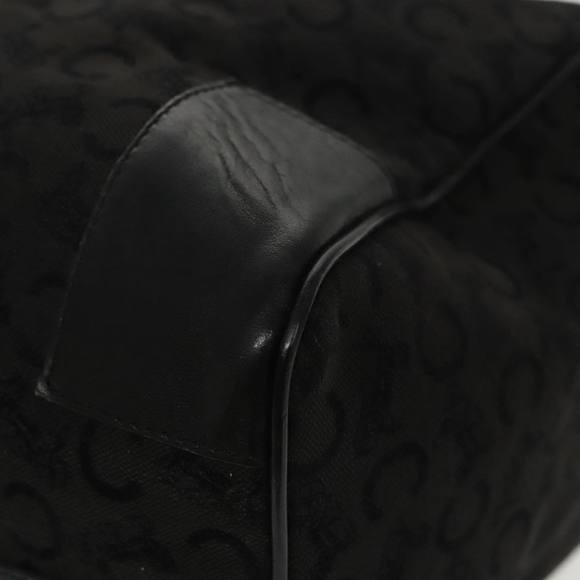 CELINE C Sulky Boston Bag Canvas Leather Black Silver Auth bs19762 - Picture 9 of 16